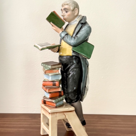 AK Kaiser Porcelain Figurine The Librarian or Bookworm 448 G Bochmann Germany 8" - Picture 1 of 11